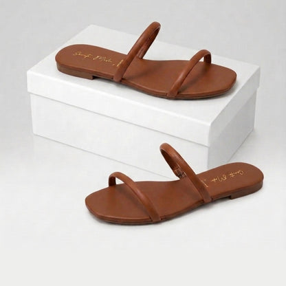 Sandalias de Piso Básicas para Mujer Cómodas y Estilosas con Diseño Casual Perfectas para Uso Diario 001